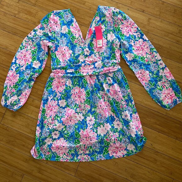Lilly Pulitzer Dresses & Skirts - Lilly Pulitzer Riza Long Sleeve Romper Sz L